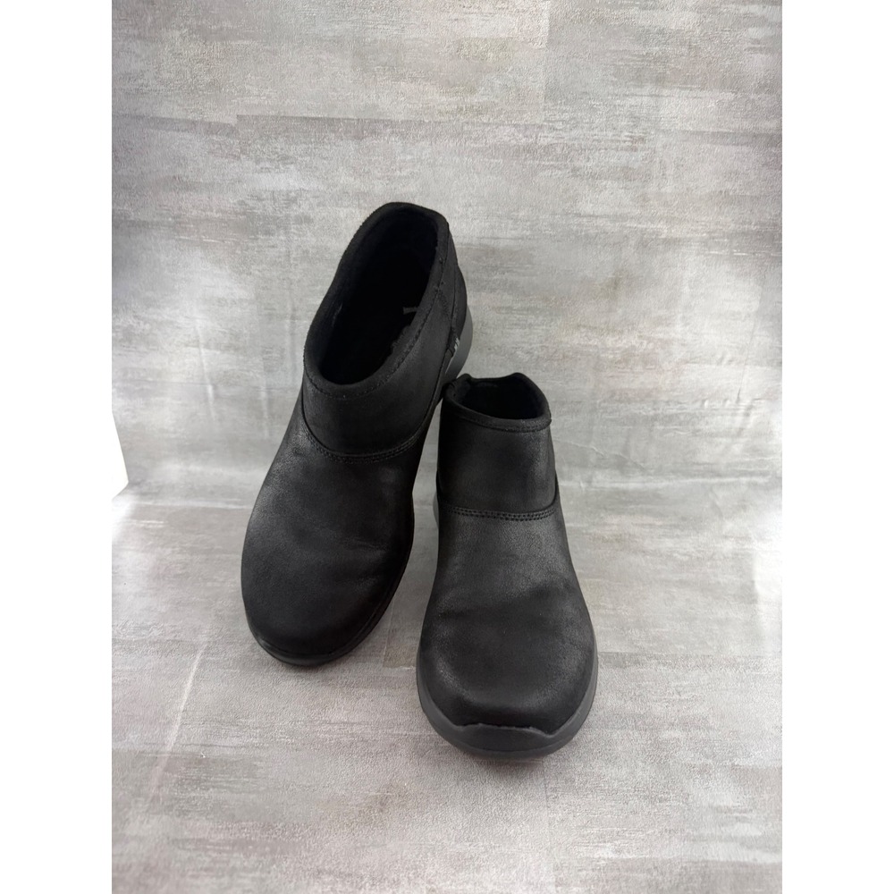 Skechers Slip-Ins Joy Winter Waltz Black Faux Fur Ankle Boots 144802 Women Sz 8